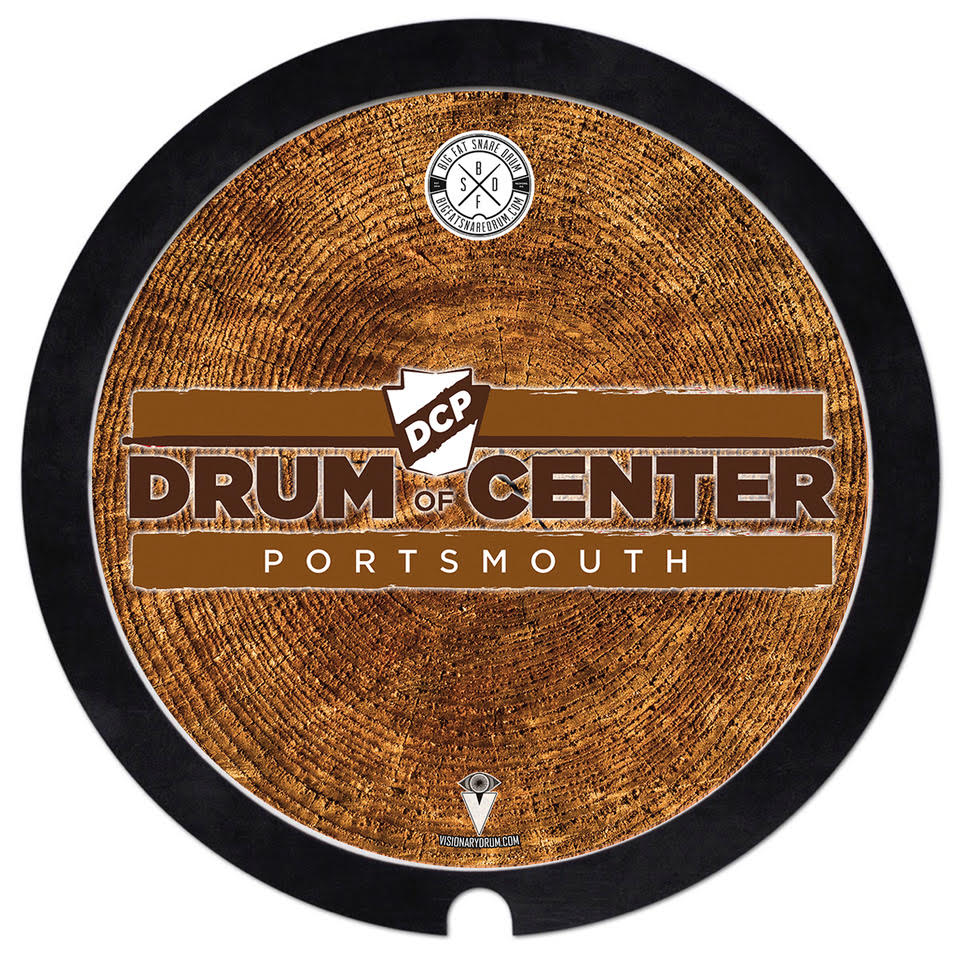 Big Fat Snare Drum Original w/Drum Center of Portsmouth Logo