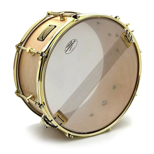 Canopus 'The Maple' Snare Drum 14x7 Natural Oil w/Brass Hardware - Second Line - Drum Center Of Portsmouth