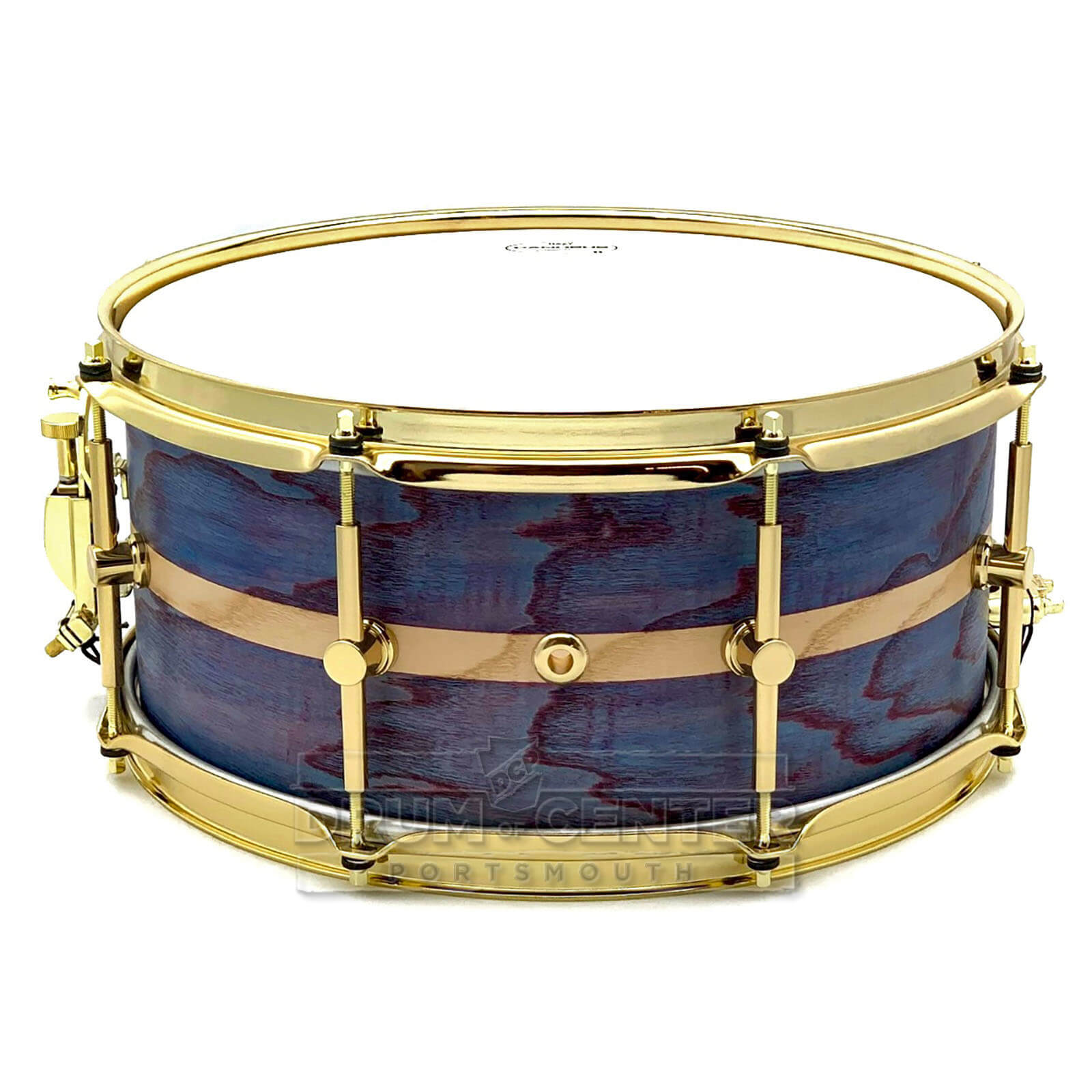 Canopus Ash Snare Drum 14x6.5 Parallel Peacock Oil w/Brass Hw - Drum Center Of Portsmouth