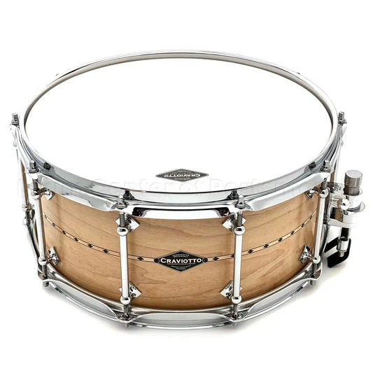 Craviotto Custom Shop Maple Snare Drum 14x6.5 w/Maple Inlay - Drum Center Of Portsmouth
