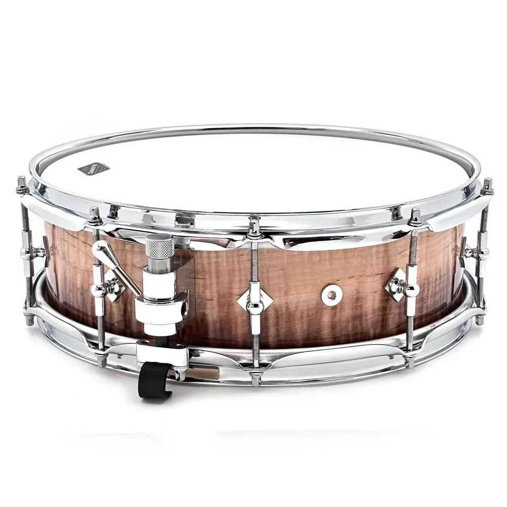 Craviotto Heirloom Figured Curly Maple Snare Drum 14x4.5 Burnt Fade - Drum Center Of Portsmouth