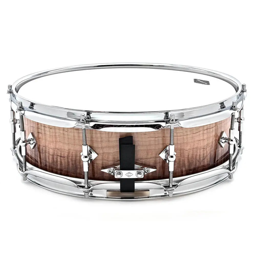 Craviotto Heirloom Figured Curly Maple Snare Drum 14x4.5 Burnt Fade - Drum Center Of Portsmouth