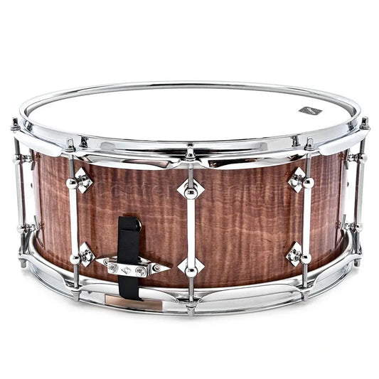 Craviotto Heirloom Figured Curly Maple Snare Drum 14x6 Burnt - Drum Center Of Portsmouth