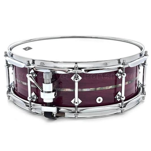 Craviotto Heirloom Purpleheart Snare Drum 14x5 w/Black Tahitian Abalone Inlay - Drum Center Of Portsmouth