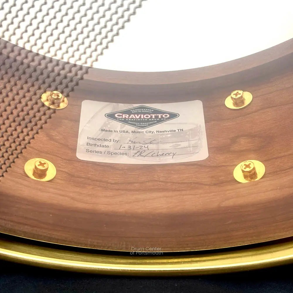 Craviotto Private Reserve Cherry Snare Drum 14x5.5 - Drum Center Of Portsmouth
