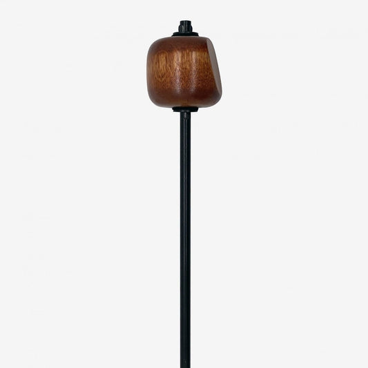 Danmar Bass Drum Pedal Beater, Sunburst Hardwood w/Angle Cut, Black Shaft - Drum Center Of Portsmouth