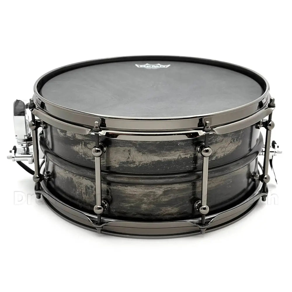 Dunnett Classic 2N High Carbon Steel Snare Drum 14x6.5 Black Patina w/Black Hw - Drum Center Of Portsmouth