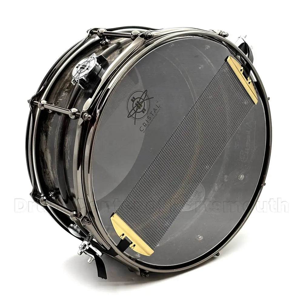 Dunnett Classic 2N High Carbon Steel Snare Drum 14x6.5 Black Patina w/Black Hw - Drum Center Of Portsmouth