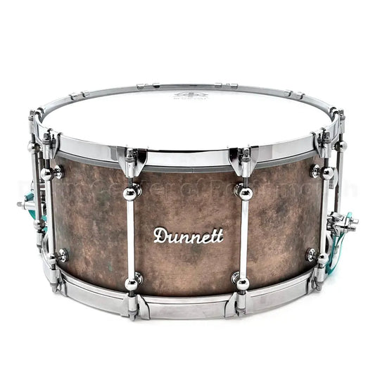 Dunnett Classic Model K Kast Bronze Snare Drum 14x7 w/Cold Rolled Hoops - Drum Center Of Portsmouth