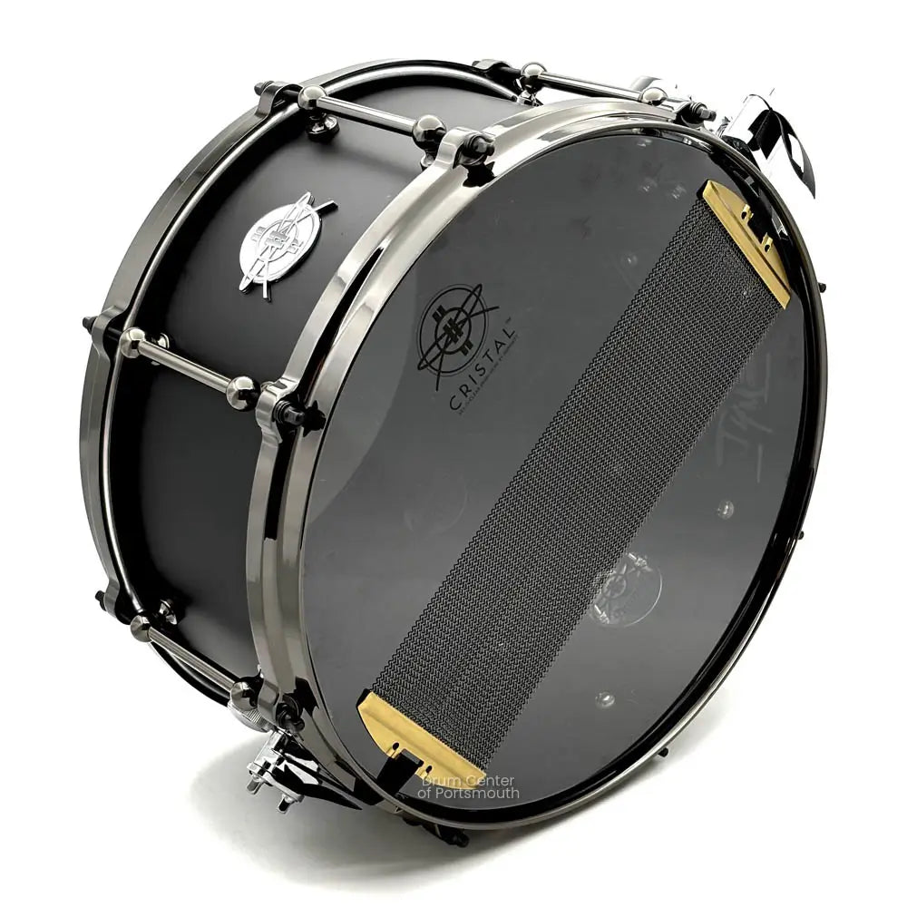 Dunnett Classic Titanium Tourbillon Snare Drum 14x6.5 Black on Black - Drum Center Of Portsmouth