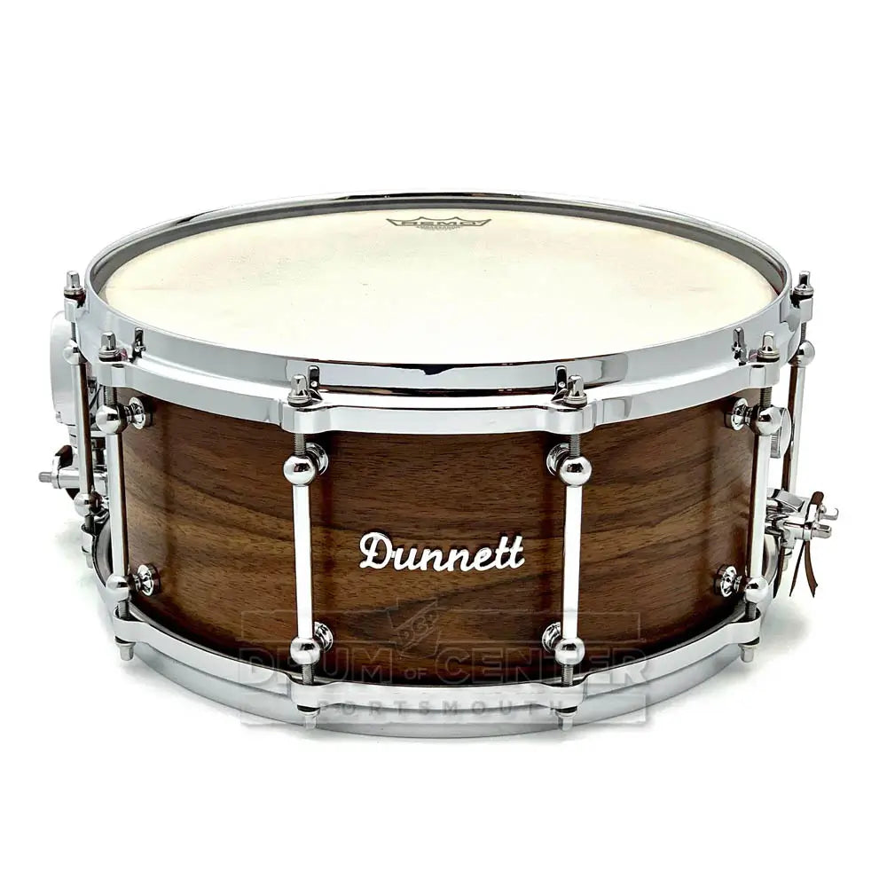 Dunnett Classic MonoPly X Walnut Snare Drum 14x6.5 10-Lug w/Die Cast Hoops - Drum Center Of Portsmouth