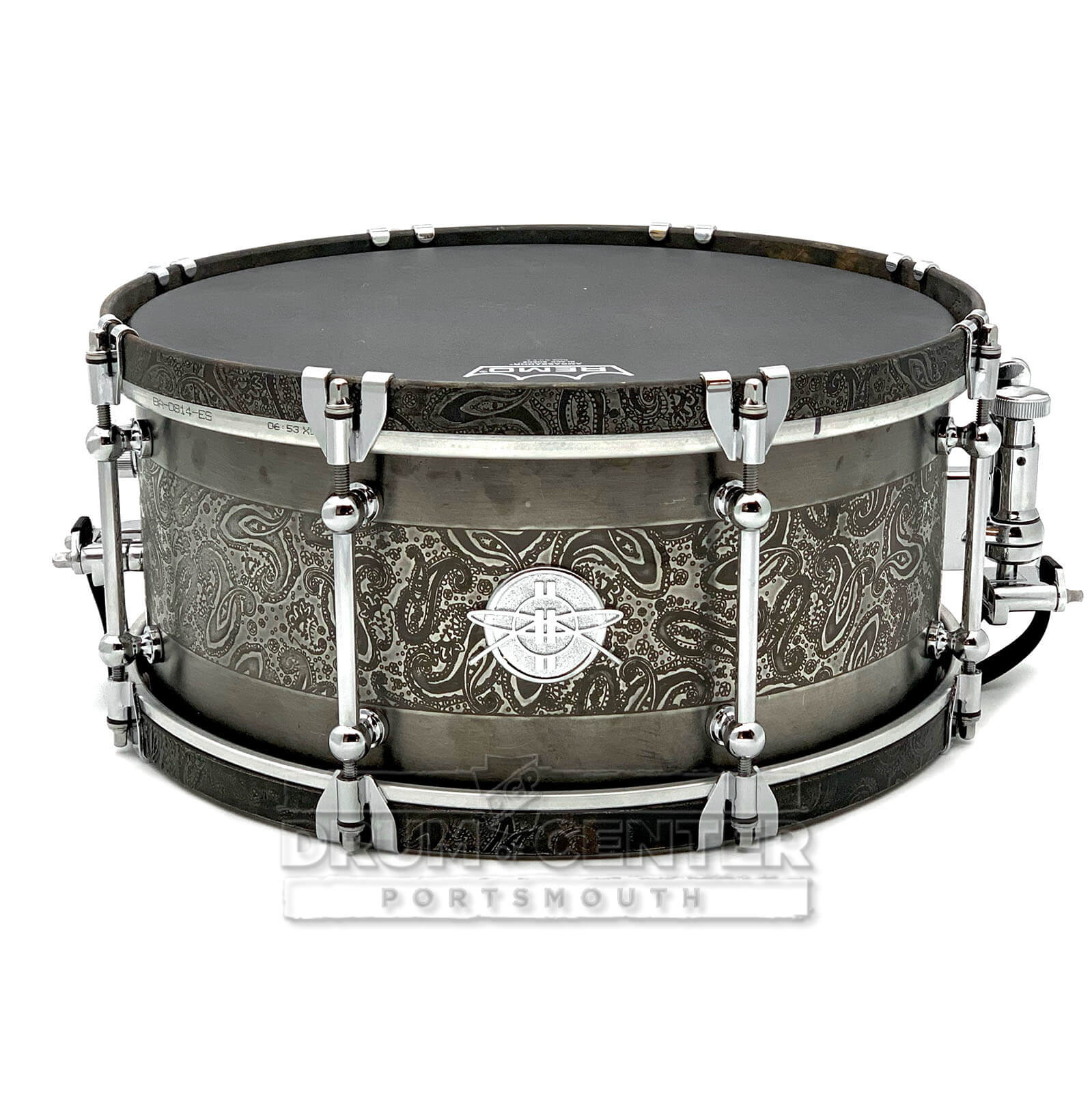 Dunnett Classic Steel Snare Drum 14x6.5 w/Shell & Hoops Engraved by James Trussart - Drum Center Of Portsmouth