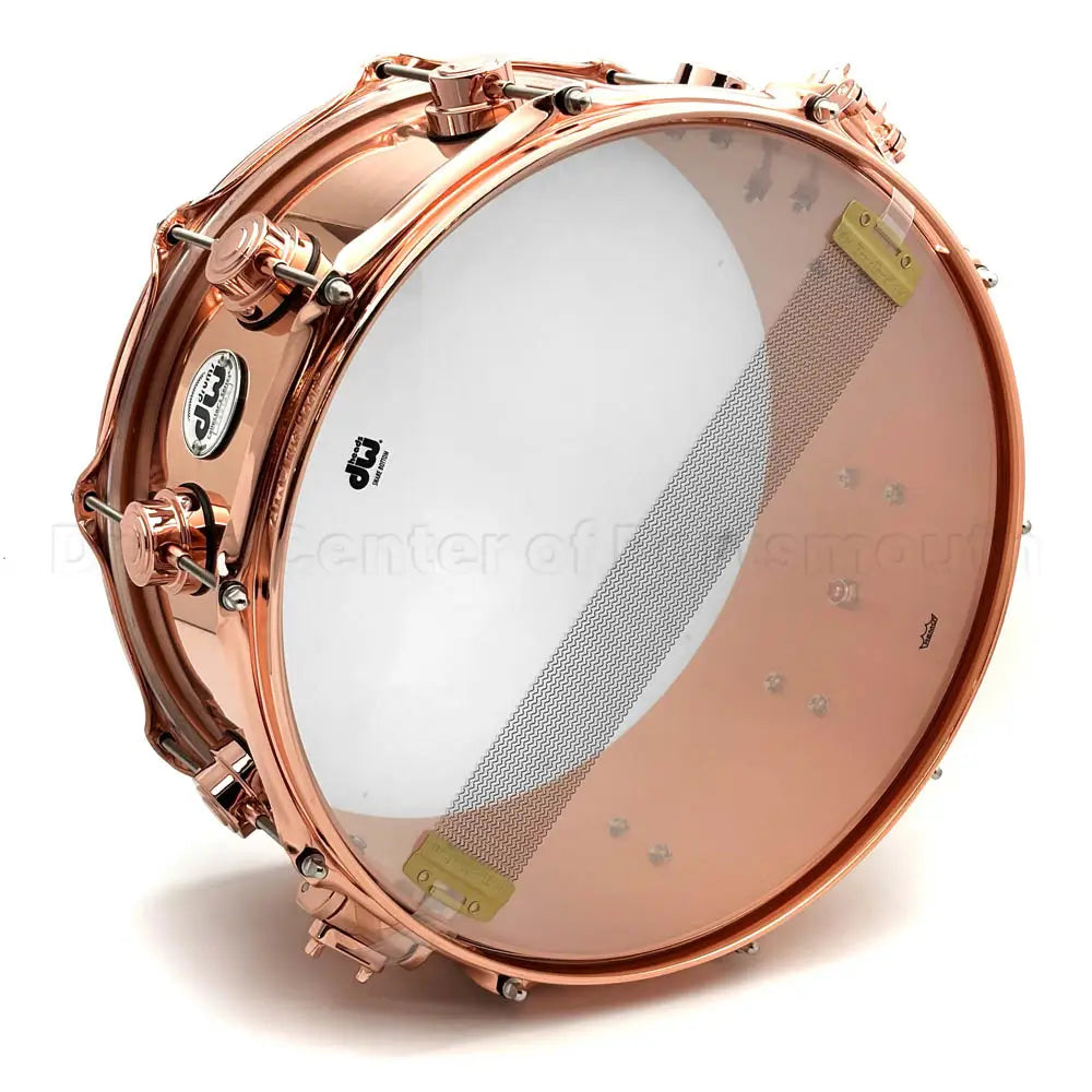 DW Collectors 3mm Copper Snare Drum 14x6.5 w/Copper Hardware - Drum Center Of Portsmouth