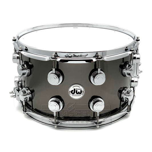 DW Collectors Black Nickel Over Brass Snare Drum 14x8 Chrome Hardware - Drum Center Of Portsmouth