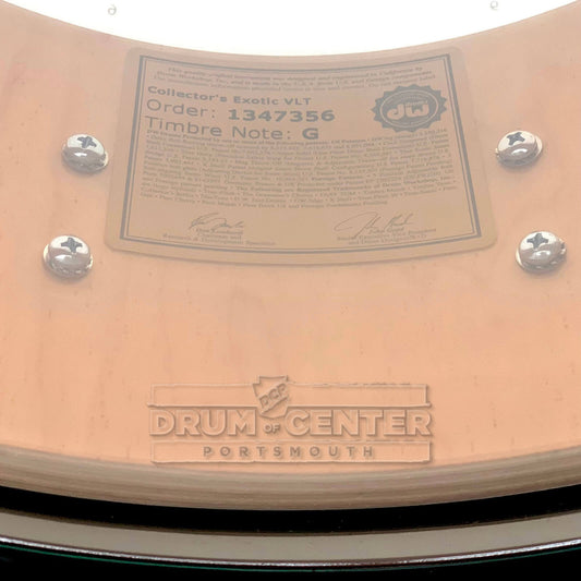 DW Collectors SSC Maple Snare Drum 14x5.5 Exotic Ivory Ebony w/Black Nickel Hardware - Drum Center Of Portsmouth