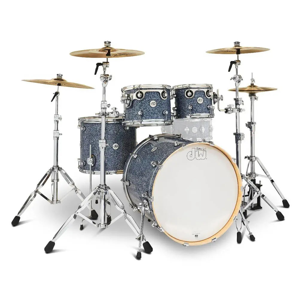 DW Design 4pc Drum Set Blue Granite - Drum Center of Portsmouth