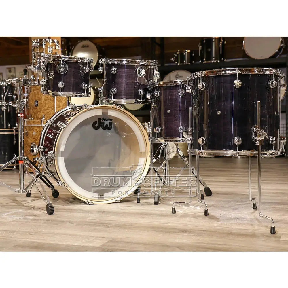 Used DW Performance Drum Set 22/10/12/14/16 Ebony Stain - Excellent - Drum Center Of Portsmouth