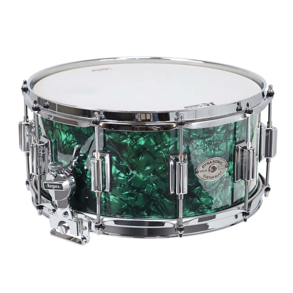 Rogers Dyna-Sonic Snare Drum 14x6.5 Green Marine Pearl