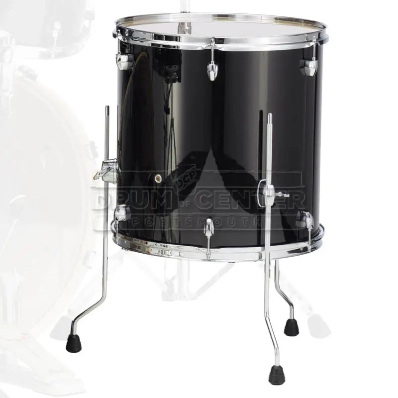 Pearl Export Lacquer Floor Tom 18x16 Black Smoke - Drum Center Of Portsmouth