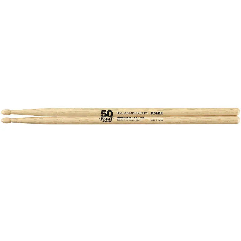 Tama 50th Anniversary Limited Edition Oak Drum Sticks 5A - Drum Center Of Portsmouth