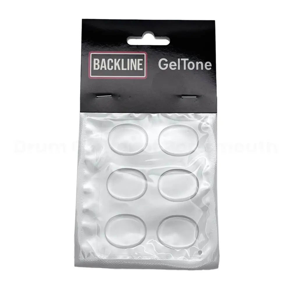 Backline Geltone Drum Dampener, Oval EQ 6pack Clear - Drum Center Of Portsmouth
