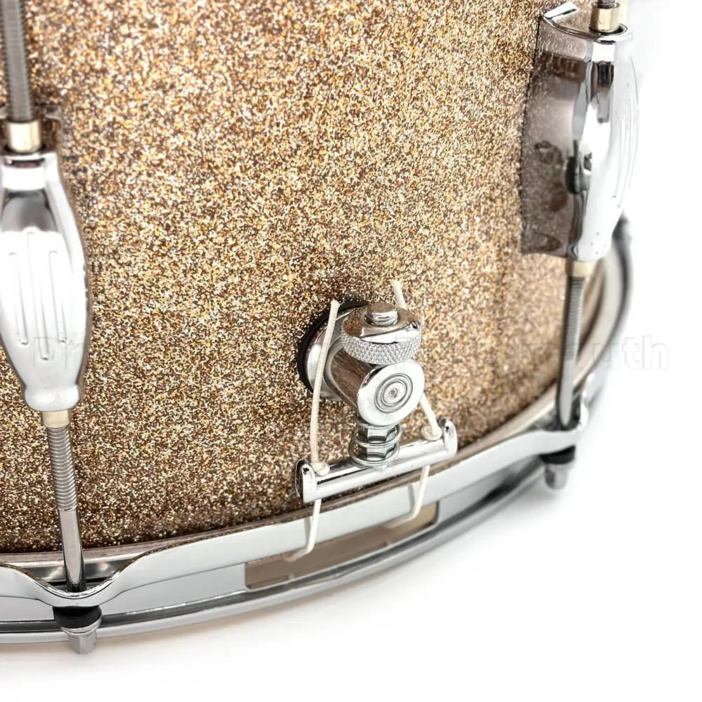 George Way Tuxedo Studio Snare Drum 14x8 Champagne Sparkle - Drum Center Of Portsmouth