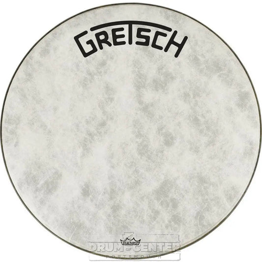 Gretsch Bass Drum Head Fiberskyn 24" w/Broadkaster Logo - Drum Center Of Portsmouth