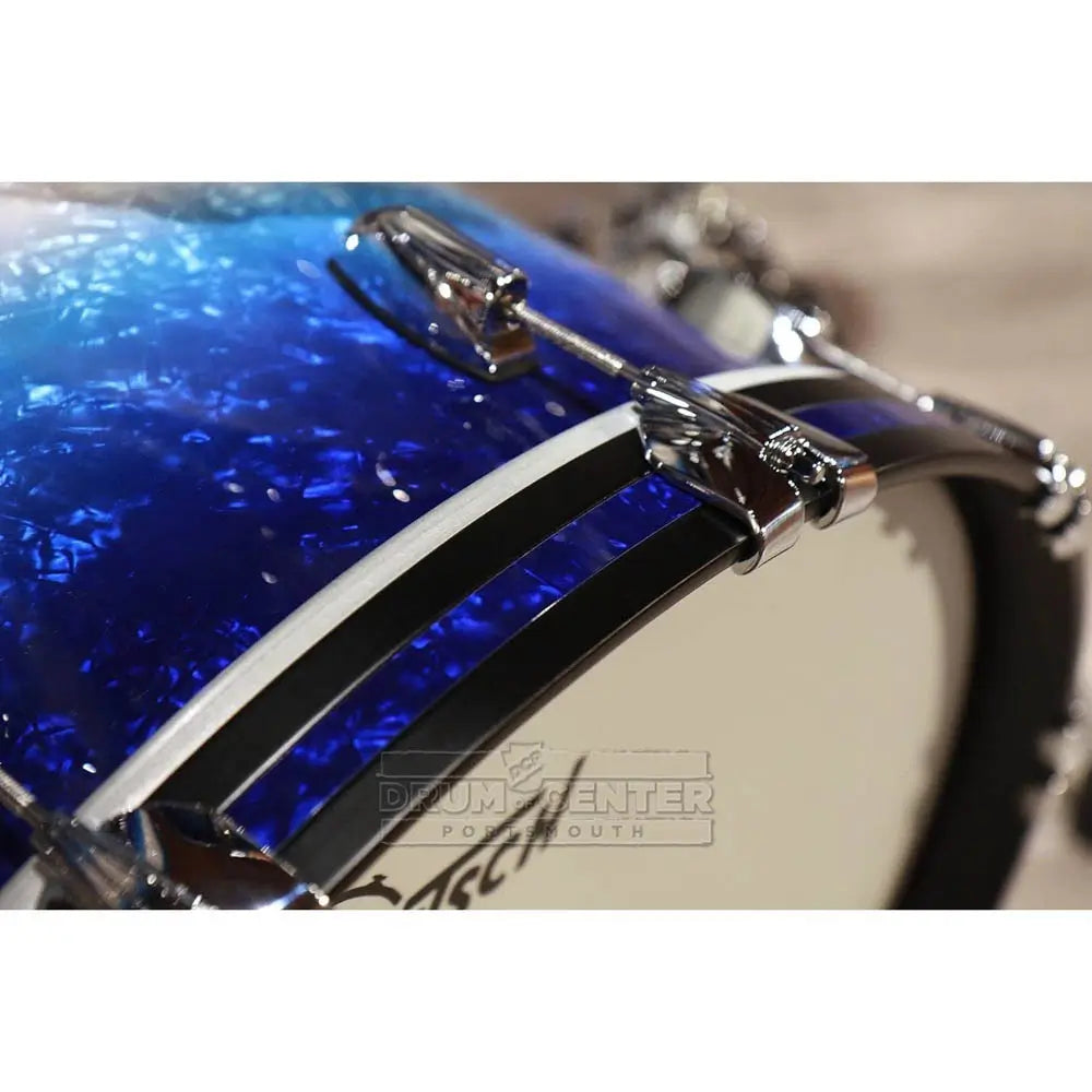 Used Gretsch Brooklyn 5pc Euro Drum Set Blue Burst Pearl - Excellent - Drum Center Of Portsmouth