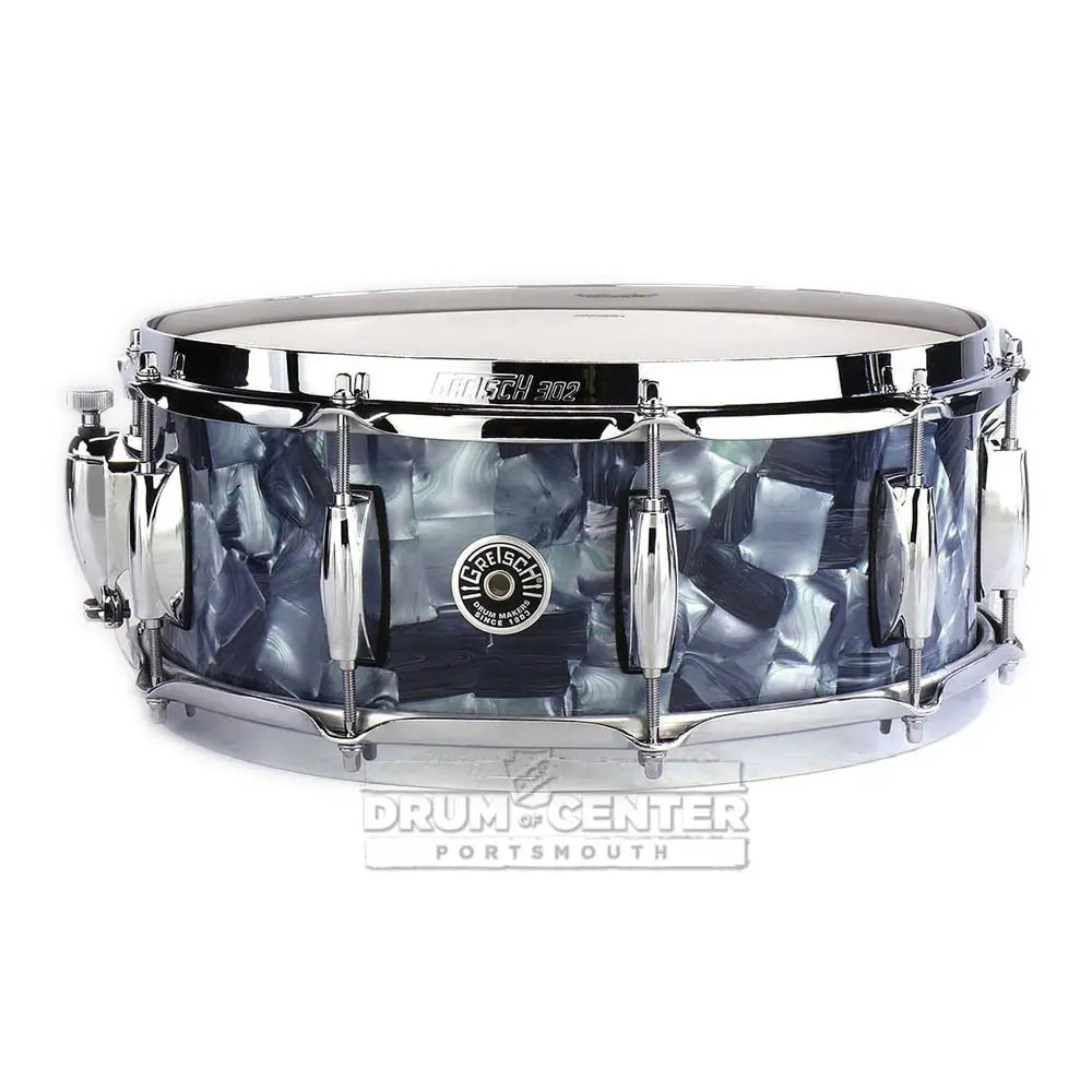 Used Gretsch Brooklyn Snare Drum 14x5.5 10-Lug Abalone - Excellent - Drum Center Of Portsmouth