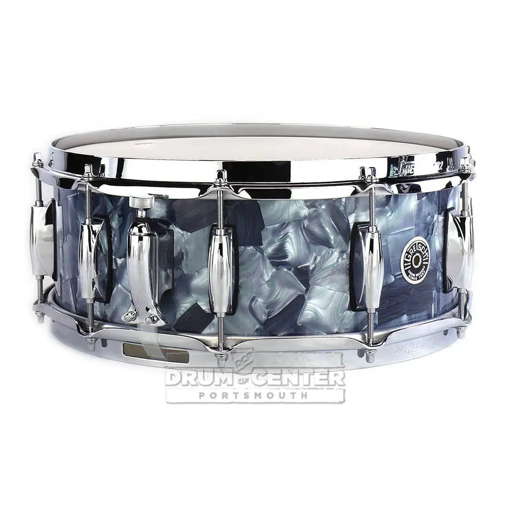 Used Gretsch Brooklyn Snare Drum 14x5.5 10-Lug Abalone - Excellent - Drum Center Of Portsmouth