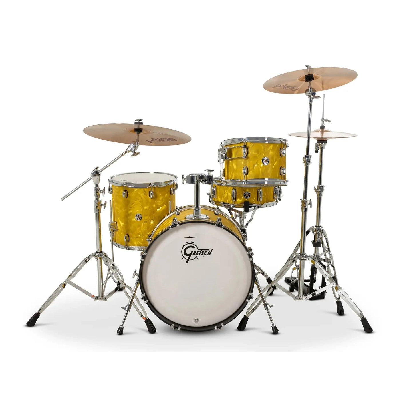 Gretsch Catalina Club CC2 4pc Drum Set 20/12/14/14 Yellow Satin Flame - Drum Center Of Portsmouth