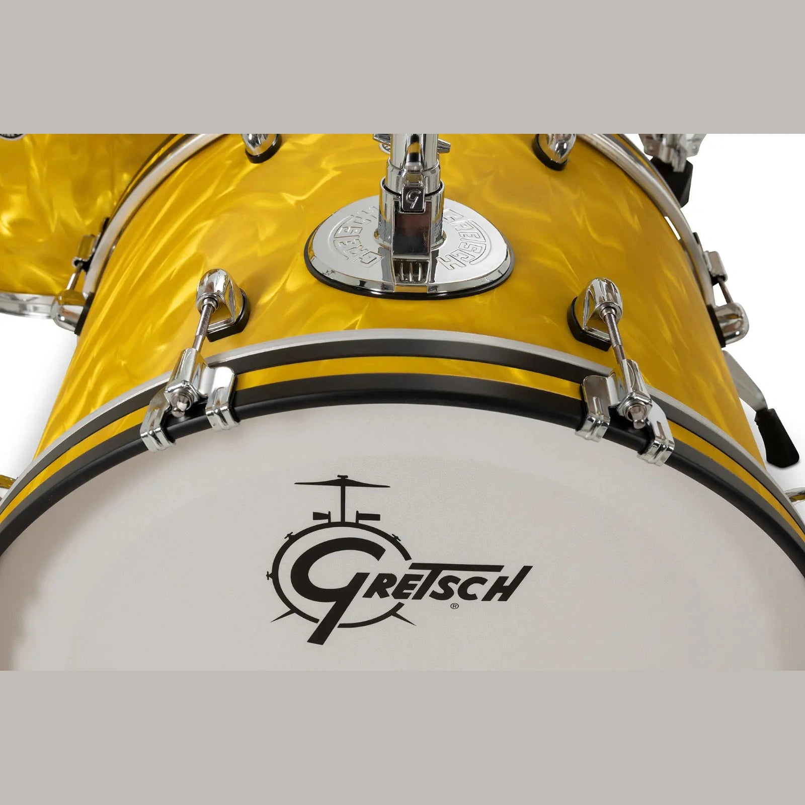 Gretsch Catalina Club CC2 4pc Drum Set 20/12/14/14 Yellow Satin Flame - Drum Center Of Portsmouth