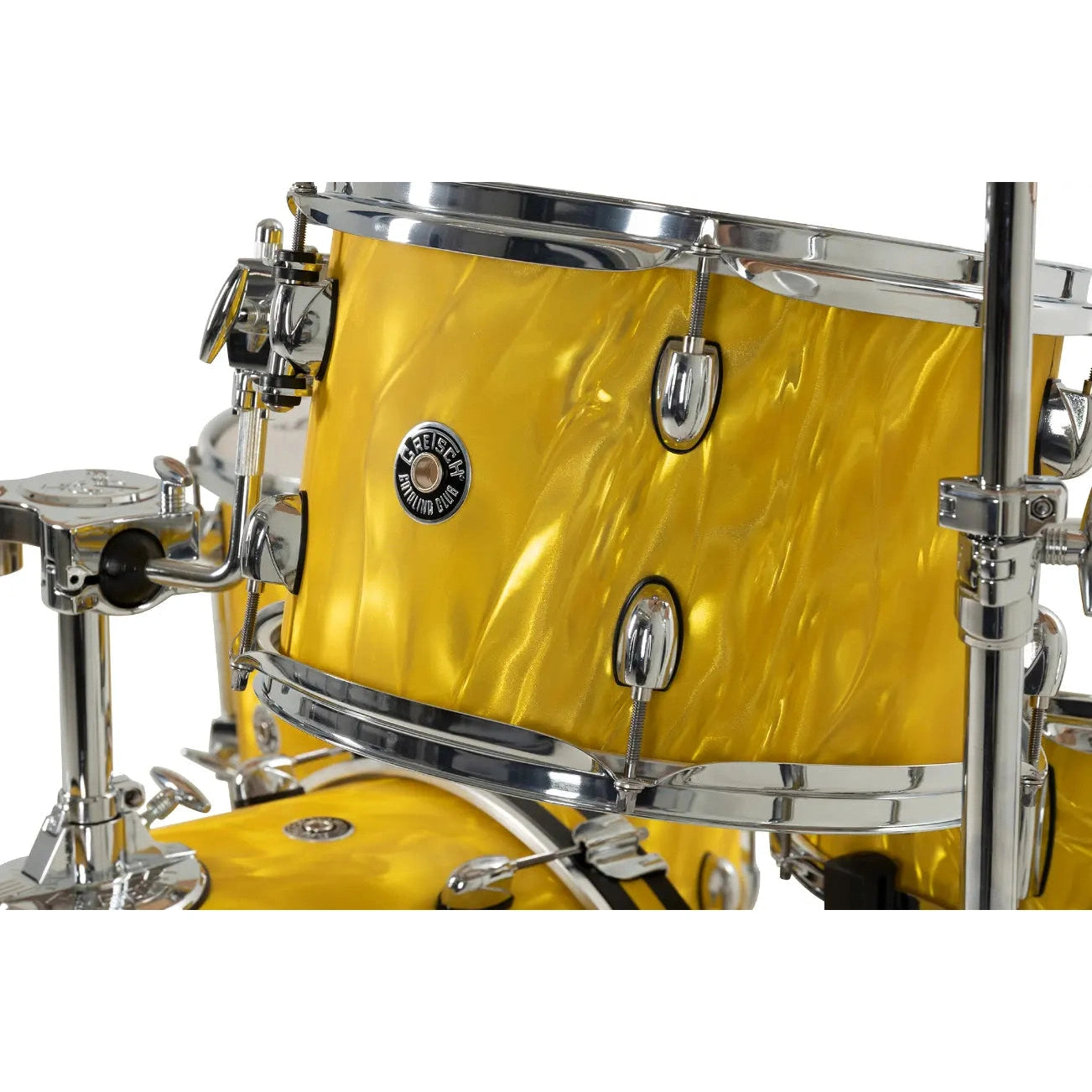 Gretsch Catalina Club CC2 4pc Drum Set 20/12/14/14 Yellow Satin Flame - Drum Center Of Portsmouth