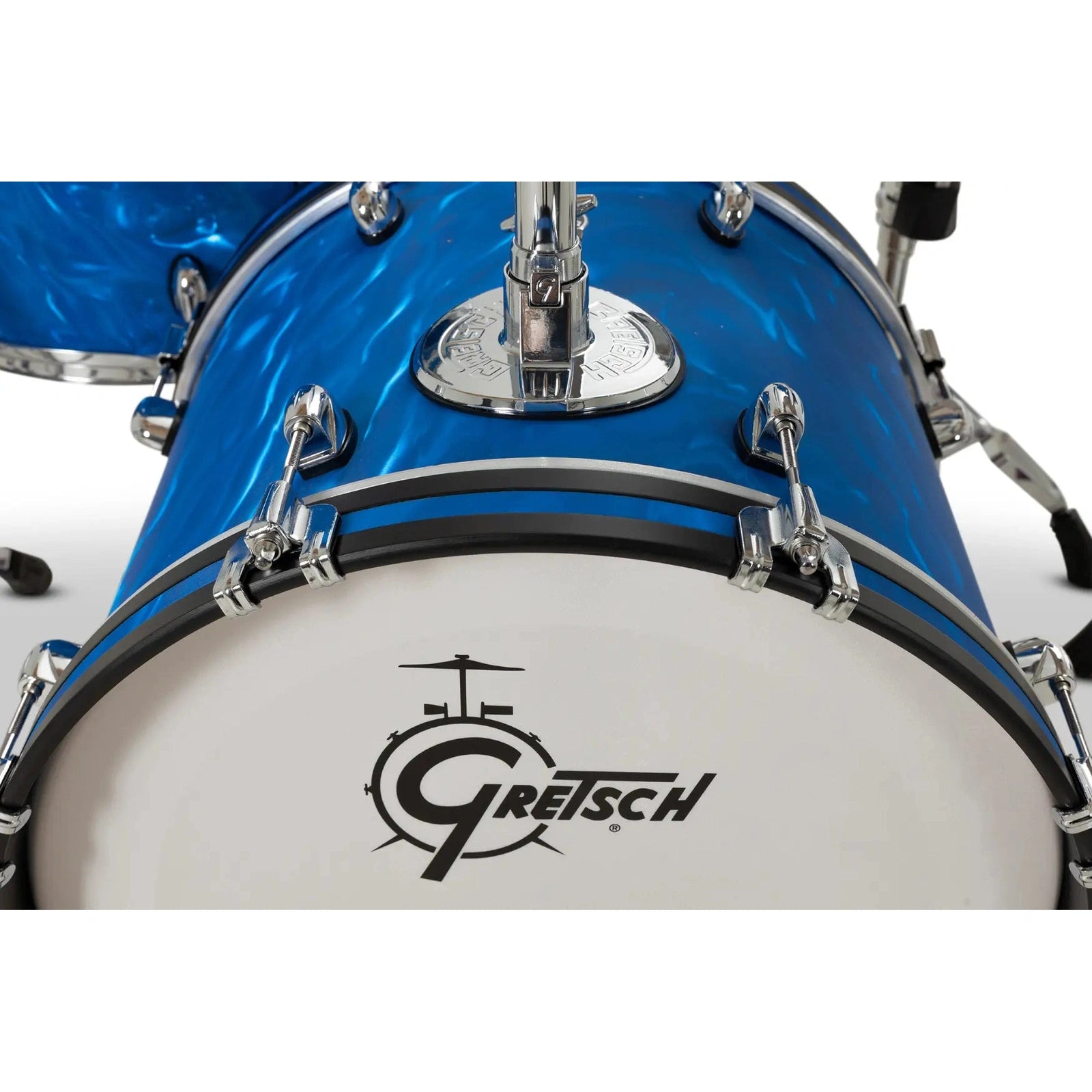 Gretsch Catalina Club CC2 4pc Drum Set 18/12/14/14 Blue Satin Flame - Drum Center Of Portsmouth
