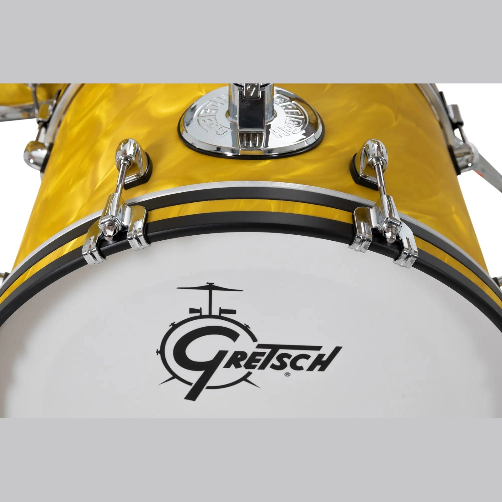 Gretsch Catalina Club CC2 4pc Drum Set 18/12/14/14 Yellow Satin Flame - Drum Center Of Portsmouth
