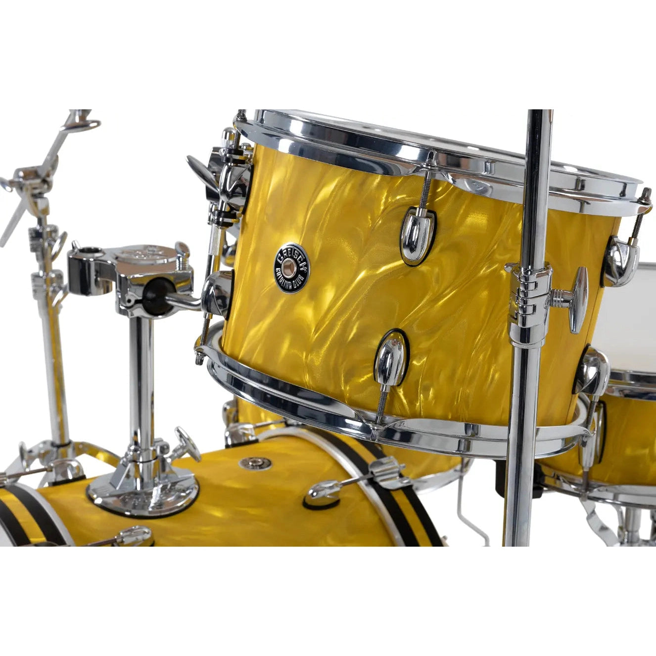 Gretsch Catalina Club CC2 4pc Drum Set 18/12/14/14 Yellow Satin Flame - Drum Center Of Portsmouth