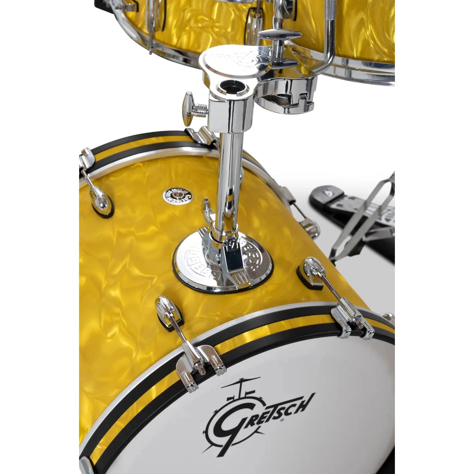 Gretsch Catalina Club CC2 4pc Drum Set 18/12/14/14 Yellow Satin Flame - Drum Center Of Portsmouth