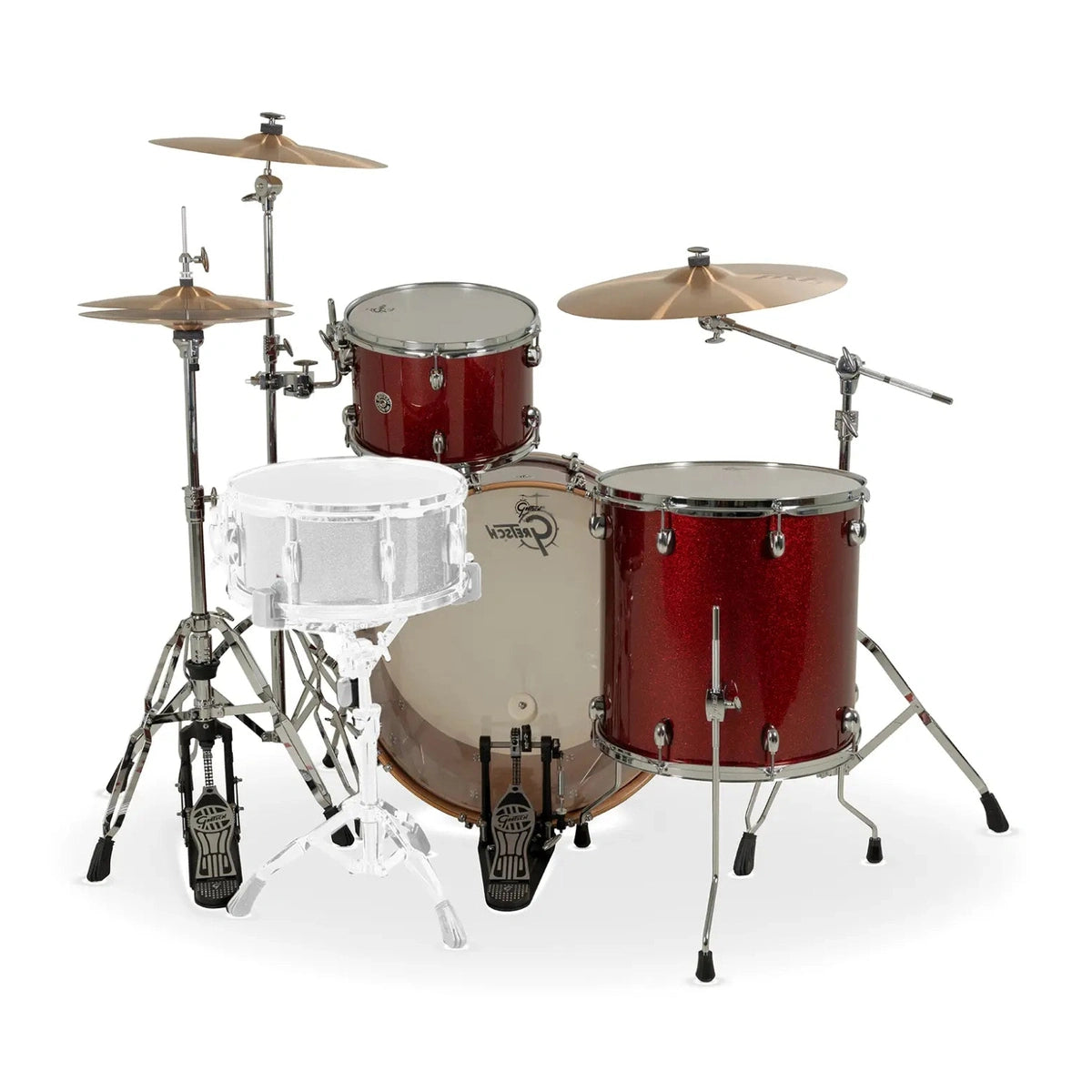 Gretsch Catalina Club CC2 3pc Drum Set 24/13/16 Dark Cherry Sparkle - Drum Center Of Portsmouth