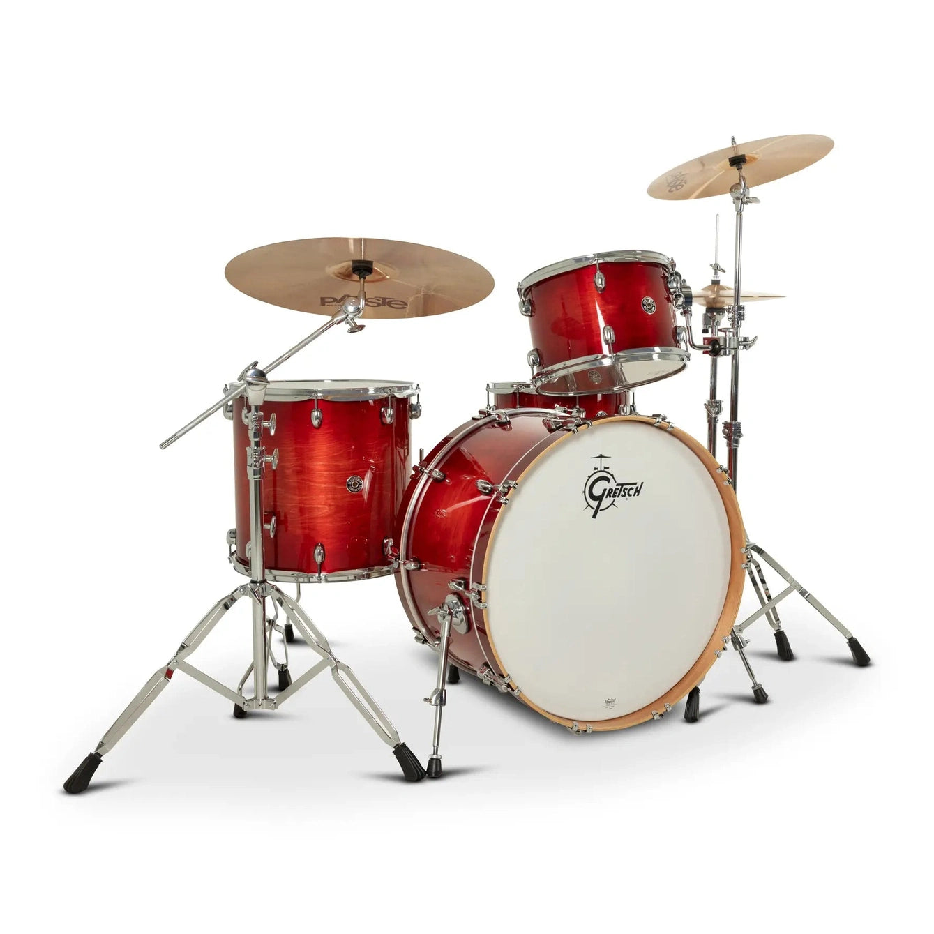 Gretsch Catalina Club CC2 3pc Drum Set 24/13/16 Gloss Crimson Burst - Drum Center Of Portsmouth