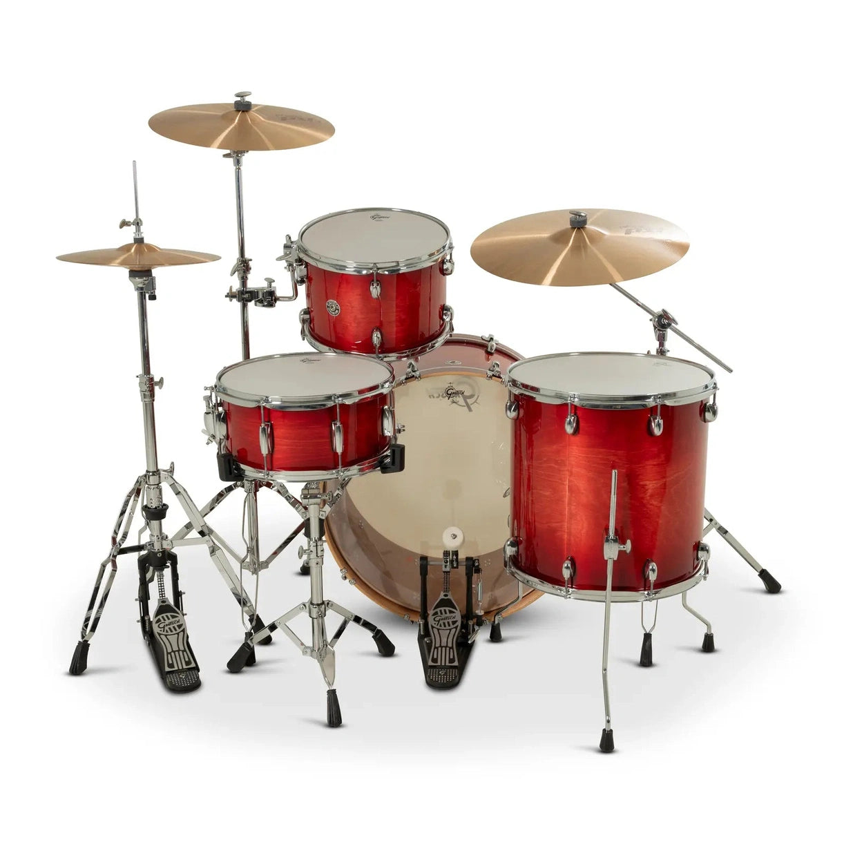 Gretsch Catalina Club CC2 3pc Drum Set 24/13/16 Gloss Crimson Burst - Drum Center Of Portsmouth