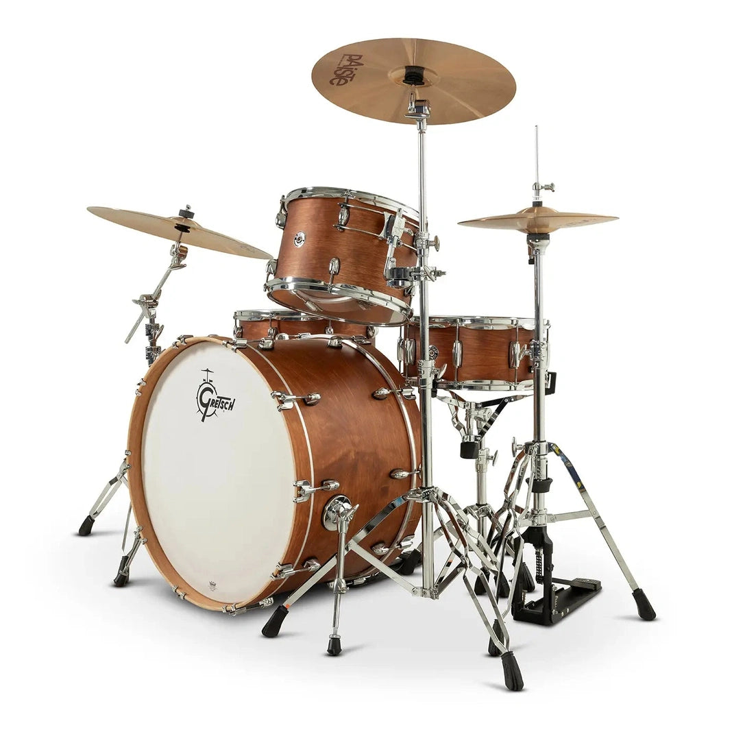 Gretsch Catalina Club CC2 4pc Drum Set 24/13/16/14 Satin Walnut Glaze - Drum Center Of Portsmouth