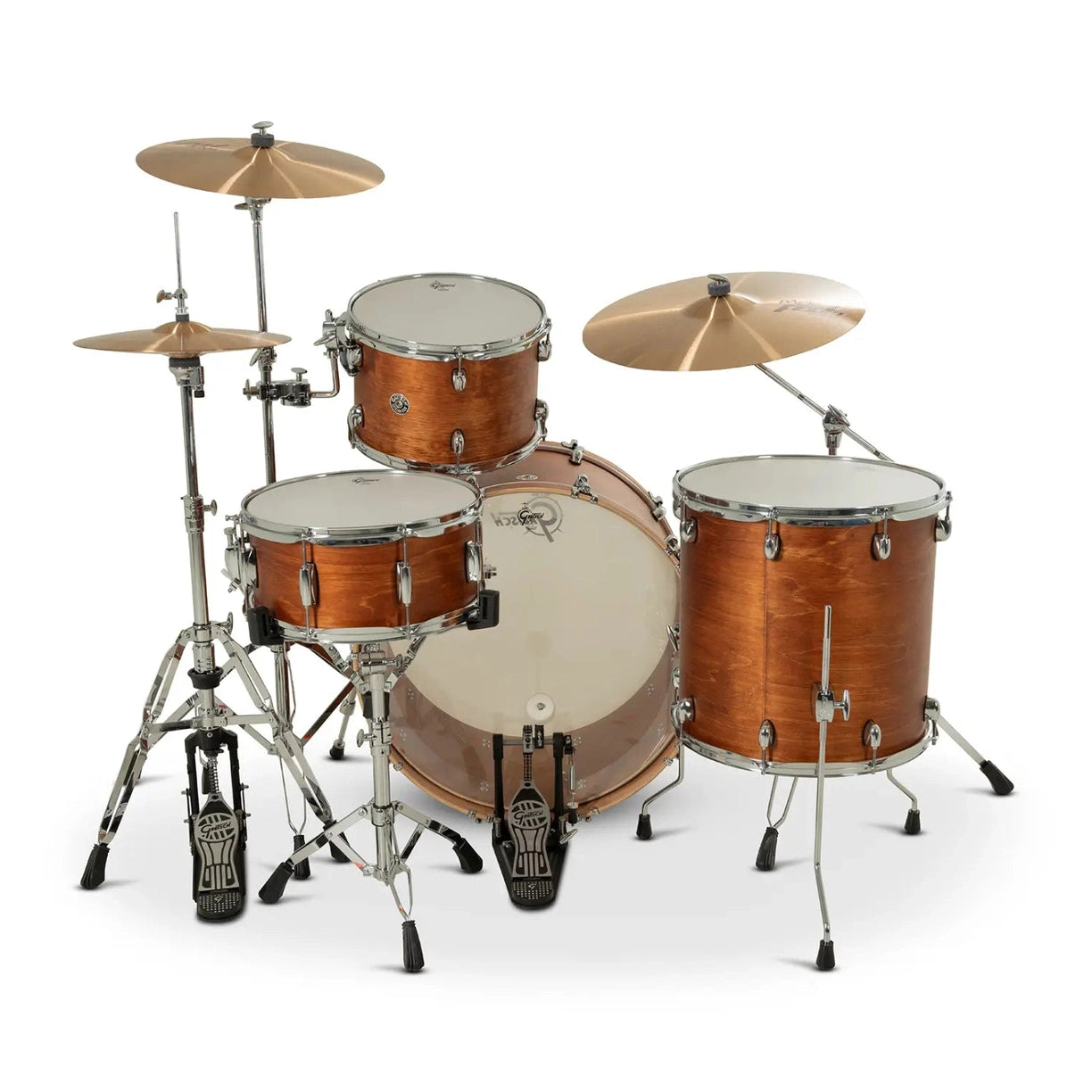 Gretsch Catalina Club CC2 4pc Drum Set 24/13/16/14 Satin Walnut Glaze - Drum Center Of Portsmouth