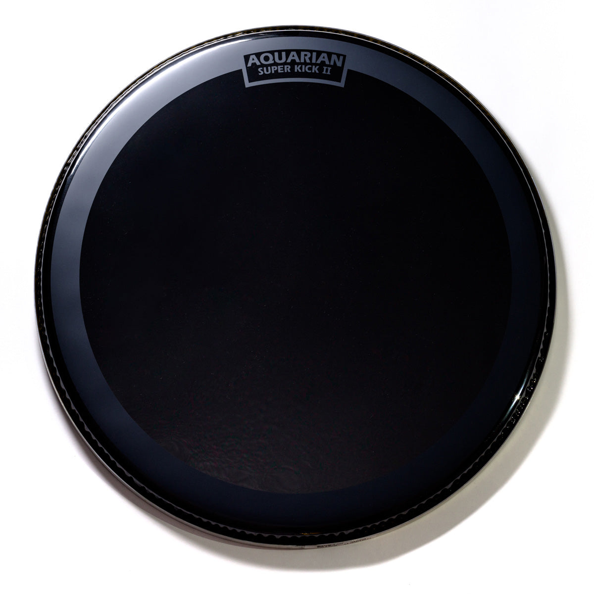 Aquarian Reflector Black Mirror Super Kick Bass Drumhead 22"