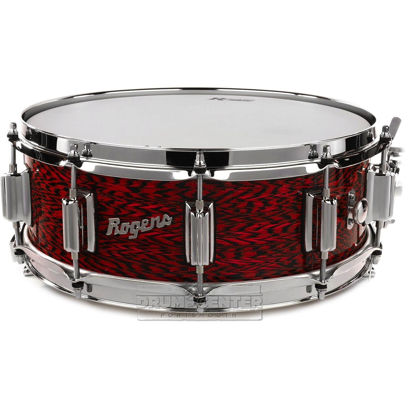 Rogers Dyna-sonic 14x5 Wood Shell Snare Drum Red Onyx w/Beavertail Lugs