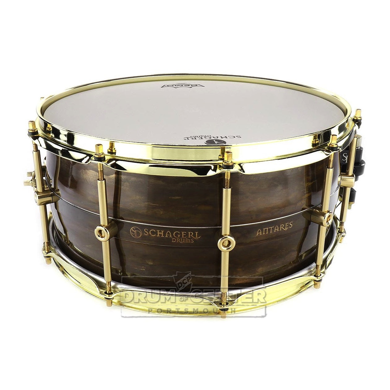 Schagerl Antares Snare Drum 14x6.5 Brass Dark Vintage