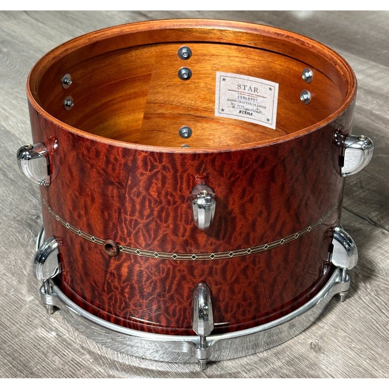 Tama Star Mahogany 5pc Drum Set Quilted Natural Waterfall Sapele