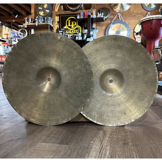 Used Vintage Zildjian Transition Stamp A A Hi Hat Cymbals 14 - 689/709 grams