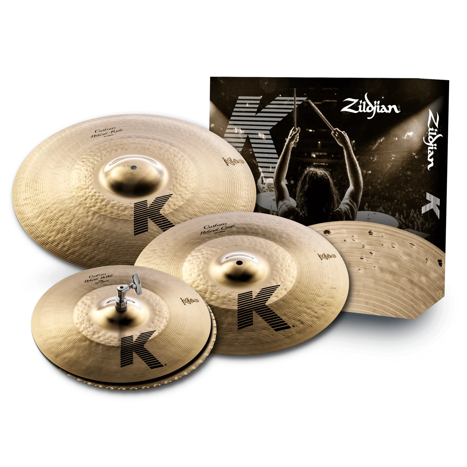 Zildjian K Custom Hybrid 390 Cymbal Box Set 14/17/21 - Drum Center Of Portsmouth