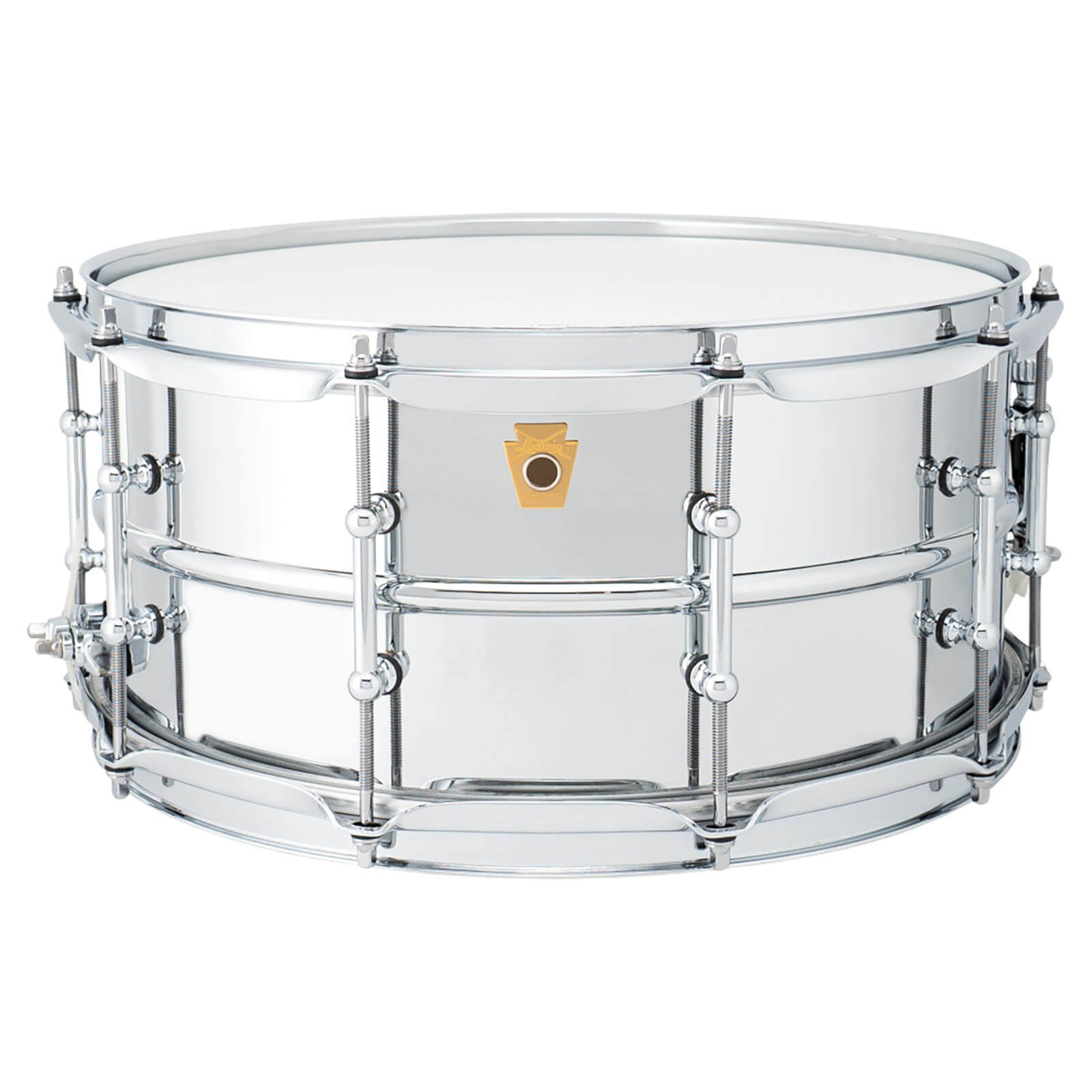 Ludwig LB402BT Supraphonic Chrome Over Brass Snare Drum 14x6.5 w/Tube Lugs