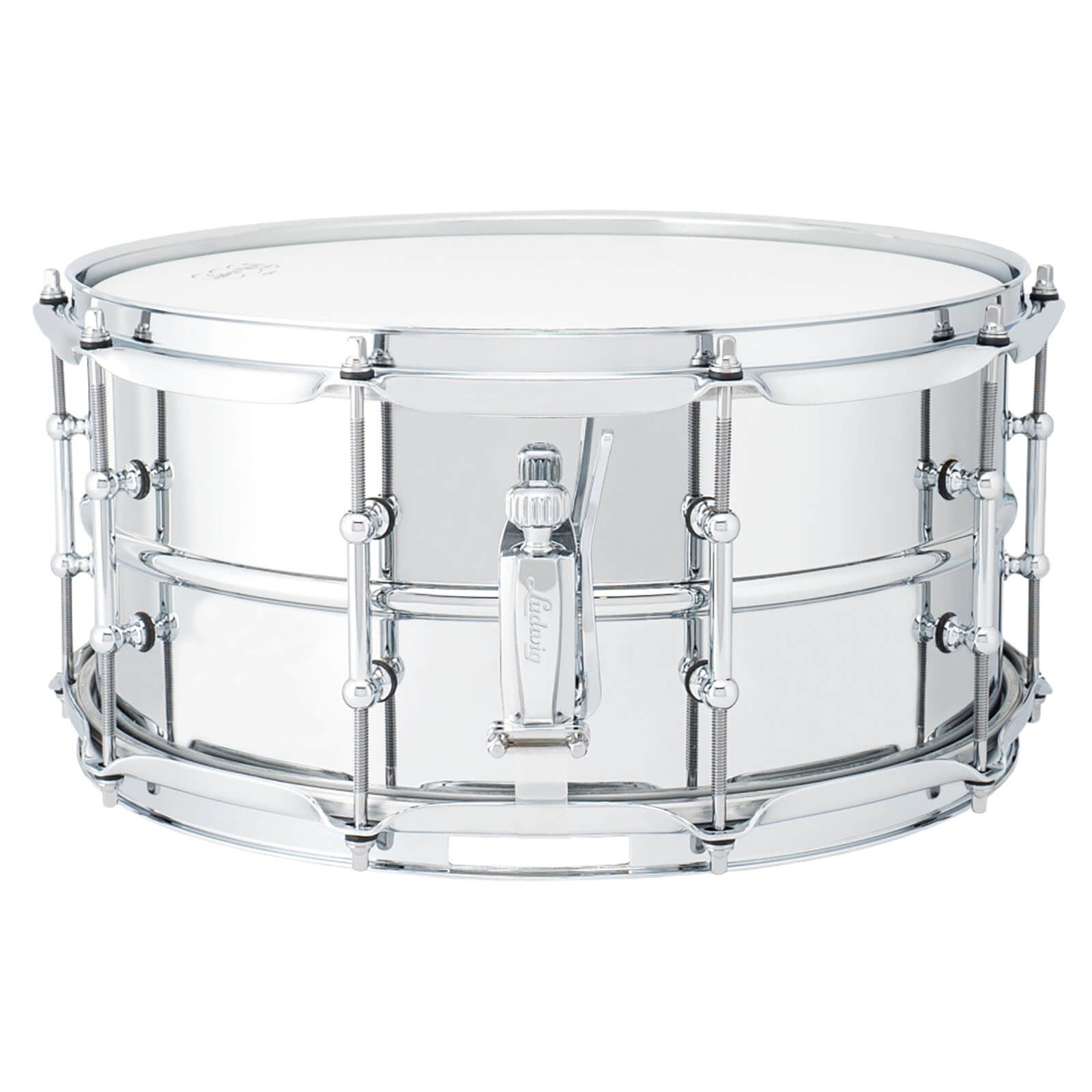 Ludwig LB402BT Supraphonic Chrome Over Brass Snare Drum 14x6.5 w/Tube Lugs